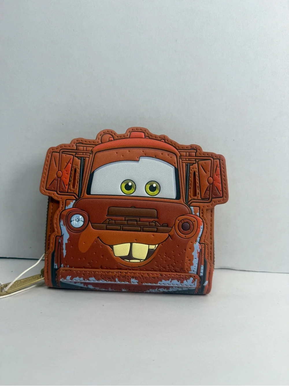 Loungefly Disney Pixar Cars Figural Mater Glow-in-the-Dark Accordion Wallet - Picture 6 of 7